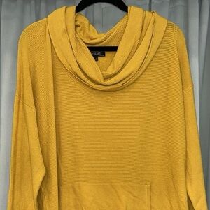 Renuar Yellow Cowl Neck Sweater